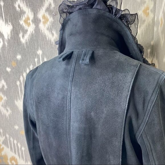 Ralph Lauren Collection ~ Vintage Fall 02 Runway Black Deerskin Utility Jacket - Picture 8 of 16